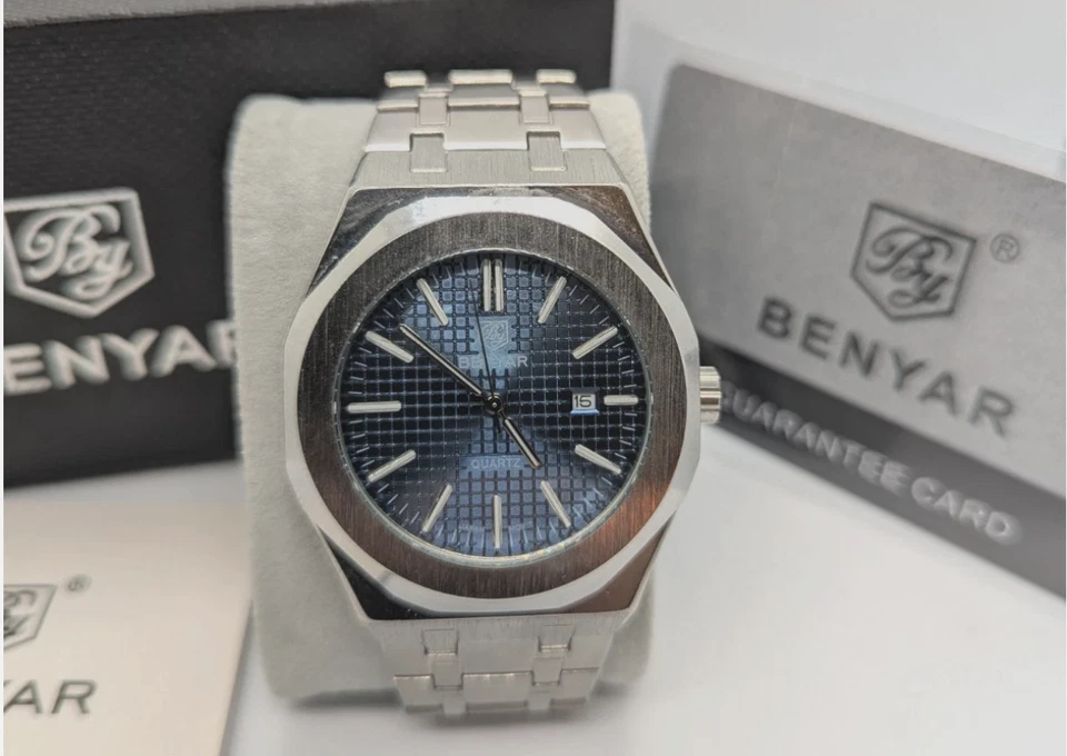 Relojes de cuarzo para hombre BENYAR BY-5156M 42mm azul Foto 1 de 4