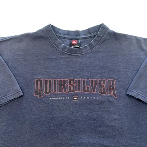 Vintage y2k Quiksilver Surf Shirt Size Large 90s Surfer Skater Streetwear Style - Picture 1 of 6
