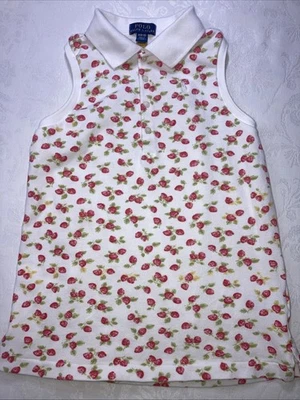 Polo Ralph Lauren Shirt Girls Size 8-10 (Medium) Collared Sleeveless Top - Image 1 of 4