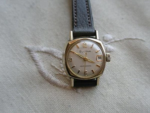 ATEMBERAUBENDES, EXTREM SELTENES VINTAGE LADY BULOVA VON 1966, 10K GF SWISS AUTO, SERVICED - Bild 1 von 10