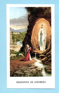 SANTINO MADONNA di LOURDES IMAGE PIEUSE - HOLY CARD SANTINI - Picture 1 of 1