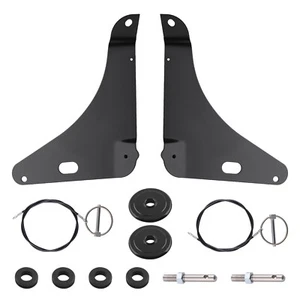 Black Hood Pins for Dodge Challenger R/T SXT V6 V8 2008-2023 82214260AC Stanless - Picture 1 of 12