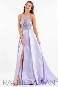 Rachel Allan 2081 Princess Lilac Gala Prom Gown Dress sz 0 - Picture 1 of 3