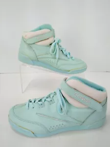 Vintage 1980er Reebok HI-TOP hellblau Sneaker Schuhe Damengröße 9 Retro RAR - Bild 1 von 10