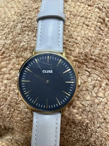 CLUSE Quartz Analog Women's Watch Grey & Gold Mesh 2 Bands Japan NEW BATTERY - Picture 1 of 24