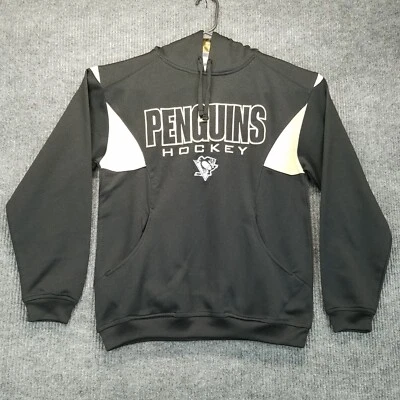 Sudadera con Capucha NHL Pittsburgh Penguins Para Hombres Mediana M Negra Dorada Centro Deletrear Hockey Foto 1 de 4