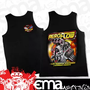Aeroflow 'Nitro Hemi' Black Singlet (Large) (AFNITRO2SING-L) - Picture 1 of 2