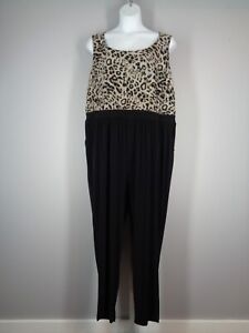 Torrid Animal Print Sleeveless Jumpsuit Plus Size 4 4X 26/28