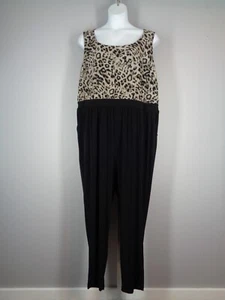 Torrid Animal Print Sleeveless Jumpsuit Plus Size 4 (4X 26/28) - Picture 1 of 7