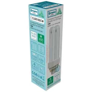 10 x Crompton 10W 4 pines blanco frío 840 lince-DE PLCE Dulux DE Biax DE CLDE10SCW - Imagen 1 de 2