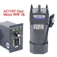 220V 90W AC Gear Reducer Motor Variable speed reversible motor Governor 1:10 M