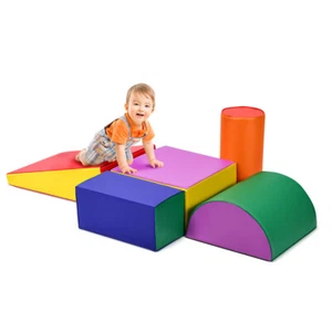Crawl Climb Foam Shapes Playset Softzone Toy Toddler Preschoolers Kids Safe Gift - Picture 1 of 11