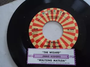 Jimmie Rodgers - The Wizard - US pressing - 7" Single, + juke box strip - Picture 1 of 2