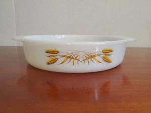 Vintage Fire King Anchor Hocking 450 Wheat Pattern 8" Casserole Baking Dish USA - Picture 1 of 4
