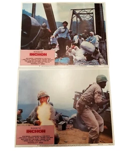 VINTAGE LOBBY CARD 1982 Ben Gazzara Inchon 2 cards - Picture 1 of 1
