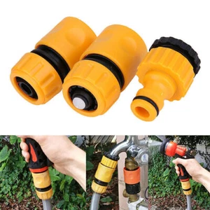 Garden Hose Connectors Kit Watering Pipe Tap Plastic Connector Adaptor Fitting - Picture 1 of 10