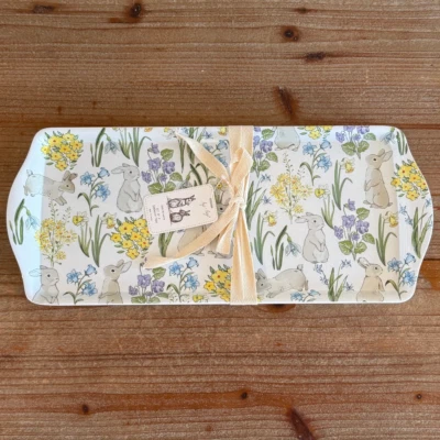 HIP + HOP Set of 2 Melamine Farmhouse Decor Sandwich Serving Trays BNWT - Image 1 of 4