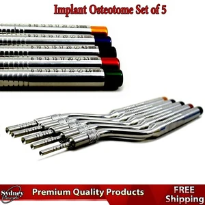 Dental Implant Sinus Lift Osteotomes Concave Tip Bone Spreading Adjustable Tool - Picture 1 of 6