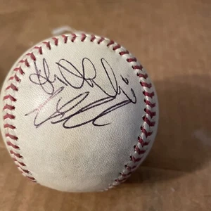 Andy and Adam Laroche Autographed Baseball Pittsburgh Pirates… - Picture 1 of 3
