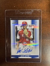 2018 Leaf Perfect Game BLUE SHIMMER Auto Jack Leiter #1/1 Vandy Not a Proof REAL