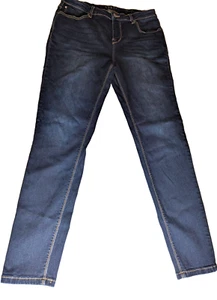 CURVE APPEAL Jeans Womens 10/30 Blue Stretch Denim Essential Skinny Comfort Y2K - Picture 1 of 7