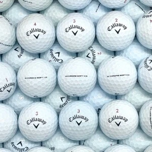 100 Used Callaway Chrome Soft X Golf Balls AAAAA 5A Free Shipping Bulk Deal - Picture 1 of 7