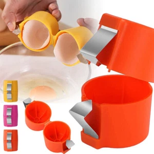 Egg Cracker Separator Handheld Easy Egg Openers Breaker Kitchen Gadget Tools New - Picture 1 of 18
