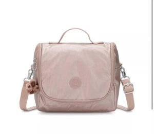 Kipling KICHIROU Quartz/Rose Gold Metallic Insulated Lunch Bag NEW - Picture 1 of 4