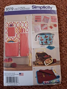 SIMPLICITY 1079 Knit & Crochet Storage Accessories New - Picture 1 of 2