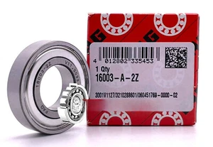 NEU 16003-2Z FAG Rillenkugellager, geschirmt, 17x35x8 mm 16003 ZZ. - Bild 1 von 5