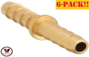 6-PACK!! FACTORY NEW! 178-1212C Brass Hose Mender/Splicer 3/4" Barb x 3/4" Barb - Picture 1 of 3