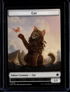 Cat / Spirit - Token - 1/7 - FDN - NM - MTG Magic the Gathering - Picture 1 of 2