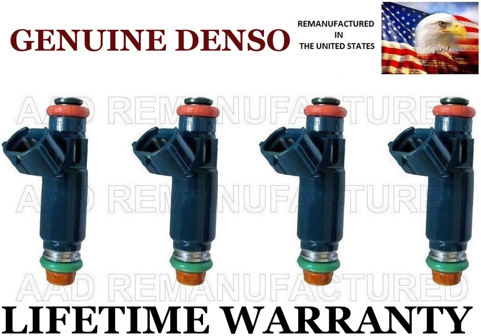 Inyectores de combustible originales Denso 4X para Nissan Altima 02 03 04 05 06 Sentra 2,5 L Foto 1 de 2