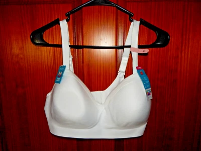 HANES SIGNATURE SMOOTH COMFORT BRA, WIRELESS, MED. LINING, SIZE L+ D-DDD, MHW199 - Image 1 of 4