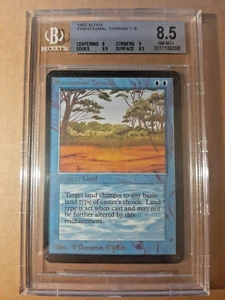 = Phantasmal Terrain (Alpha) = BGS 8.5 NM - MT MTG Magic the Gathering - Picture 1 of 2