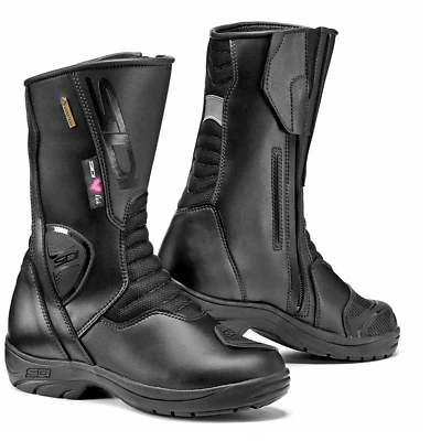 Sidi Gavia Ladies Motorcycle Motorbike Boots Gore-Tex Black