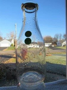 TREQ Milk Bottle Benjamin Beyer Dairy Amityville NY SUFFOLK COUNTY Deposit - Picture 1 of 2