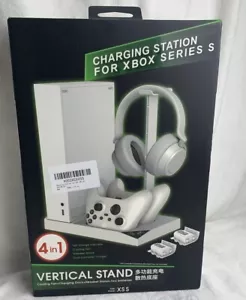 Vertical Cooling Charging Headset Stand Dock White For Xbox Series XSS Consoles - Picture 1 of 4