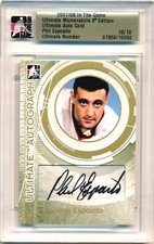 Phil Esposito 07-08 In the Game Ultimate Memorabilia Auto Gold Autograph 10/10