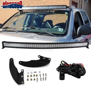 Roof 52" Curved LED Light Bar Mount Brackets Kit For Dodge Ram 1500 2500 3500 - Picture 1 of 7