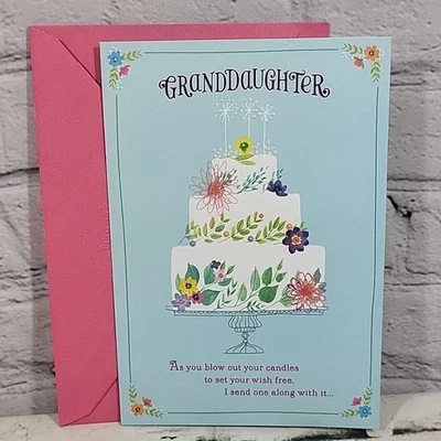 Cartão comemorativo Hallmark Expressions feliz aniversário para neta novo - Imagem 1 de 4