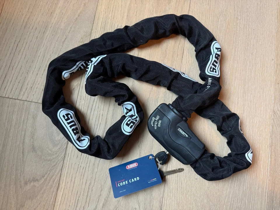 ABUS 1060/170 Granit CityChain X-Plus Chain Lock, Black, 67-inch - Image 1 of 1