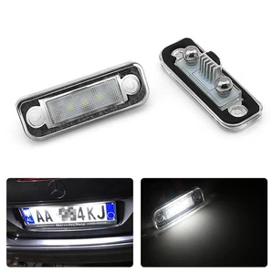 1 Pair LED License Plate Lights Lamps For Mercedes-Benz W203 5D W211 W219 R171 - Picture 1 of 21