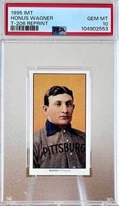 1909-11 T206⚾️HONUS WAGNER PORTRAIT HOF PITTSBURGH PIEDMONT PIRATES 1995 REPRINT - Picture 1 of 7