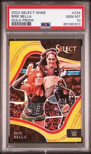 Panini Select WWE 2022 Brie Bella #234 Gold Prizm/10 PSA 10 - Imagen 1 de 2