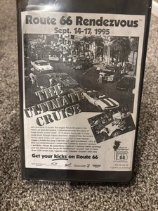 Rare Route 66 Rendezvous Car Show Event 1995 VHS Cassette The Ultimate Cruise - Imagen 1 de 4