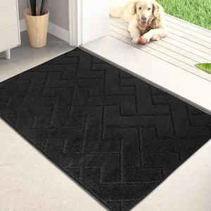 Dirt Trapper Door Mat 24" x 35.5", Non-Slip Machine Washable Entry Rug, Shoe ... - Picture 1 of 7