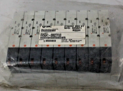 SMC VV5Q41-0902TFU3 Solenoid Valve Bank (9) Brand New W/ Serial Communication - Image 1 of 4