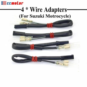 4Pcs Turn Signals Indicator Wiring Adapter Plug For Suzuki GSXR600 GSXR750 SV650 - Picture 1 of 9