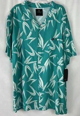 Junk Food Clothing Men's Shirt Size XL Tropical Viscose Short Sleeve Green A60 - Image 1 of 4